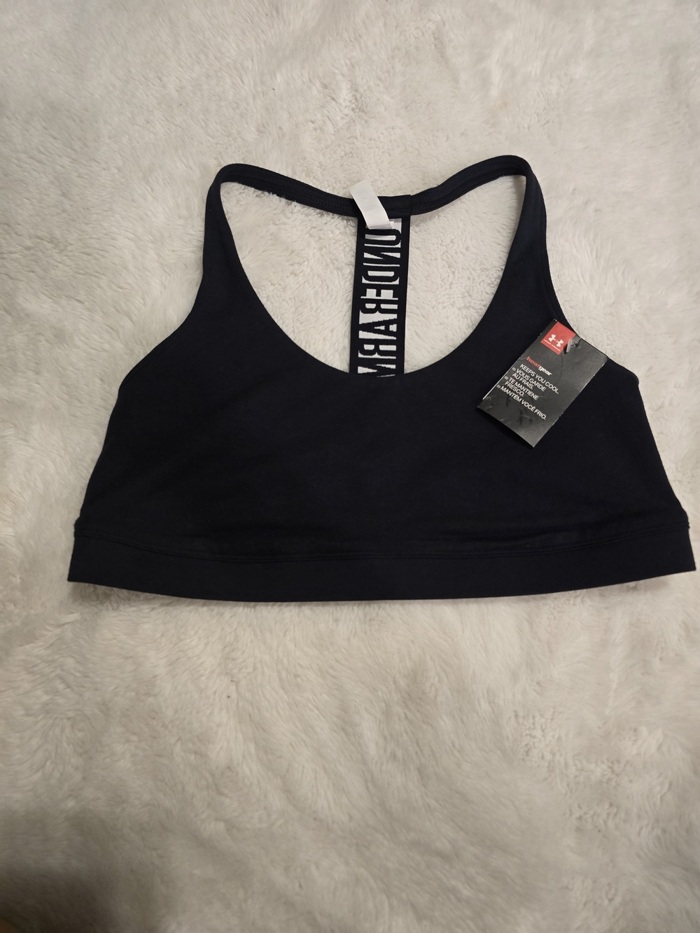 Under Armour Girls Sports Bra L Black